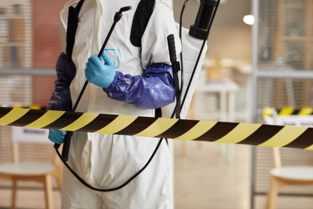 Professional Biohazard Cleanup technician working in Morton, IL